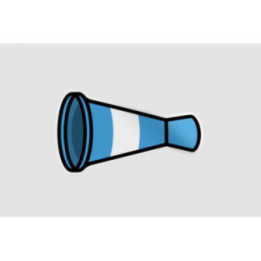 Argentina Soccer Supporter Gear Style 9 Sticker - DecalsHouse