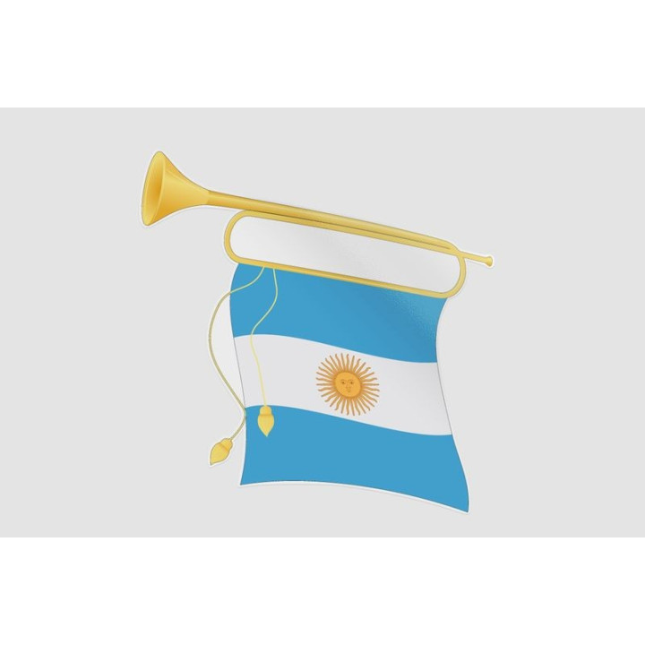 Argentinian Flag Style 13 Sticker - DecalsHouse