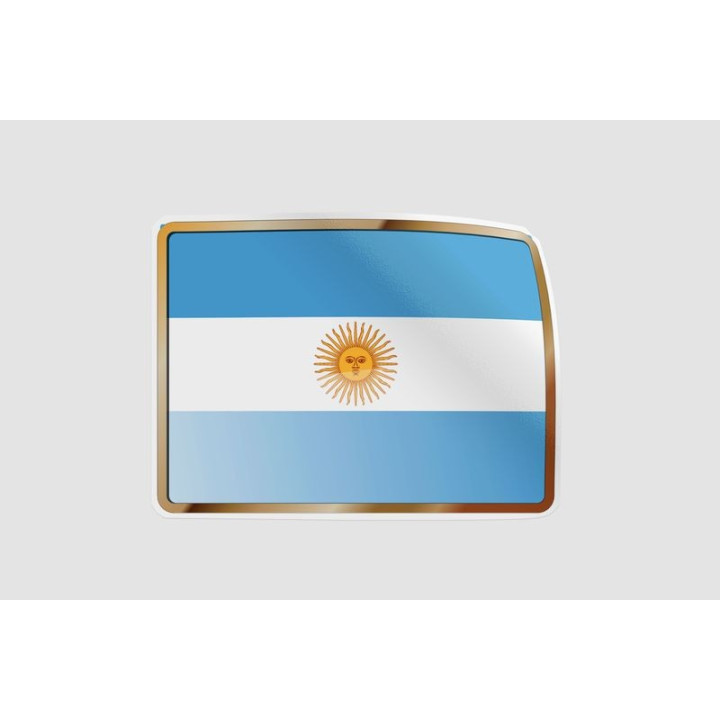 Argentinian Flag Style 6 Sticker - DecalsHouse