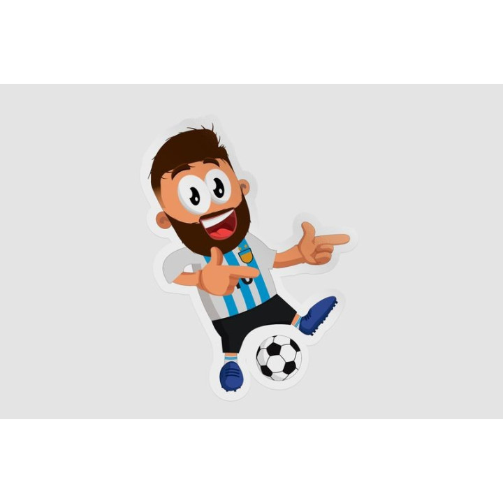 Argentinian Football Player Style 9 Sticker - DecalsHouse