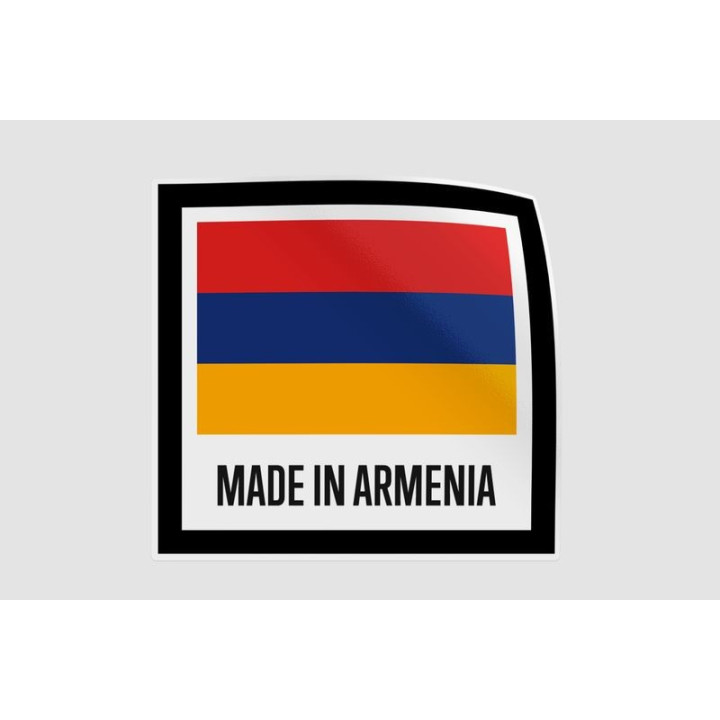 Armenia Made In Quality Label Style 4 Sticker - DecalsHouse