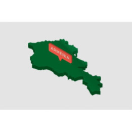 Armenia Map Style 5 Sticker - DecalsHouse