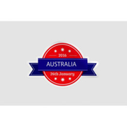 Australia Day Badge Style 2 Sticker - DecalsHouse
