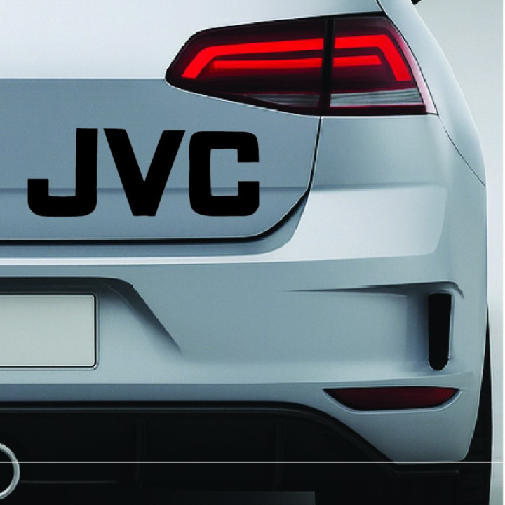 JVC Audio Stickers – Car Sound System Vinyl Decals (2-Pack)