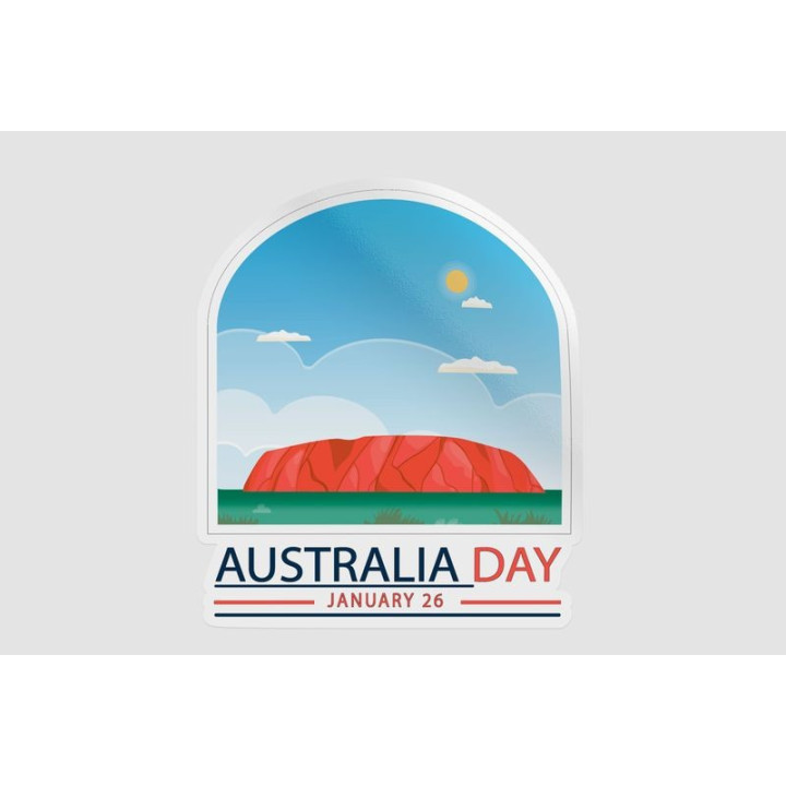 Australia Day Style 5 Sticker - DecalsHouse
