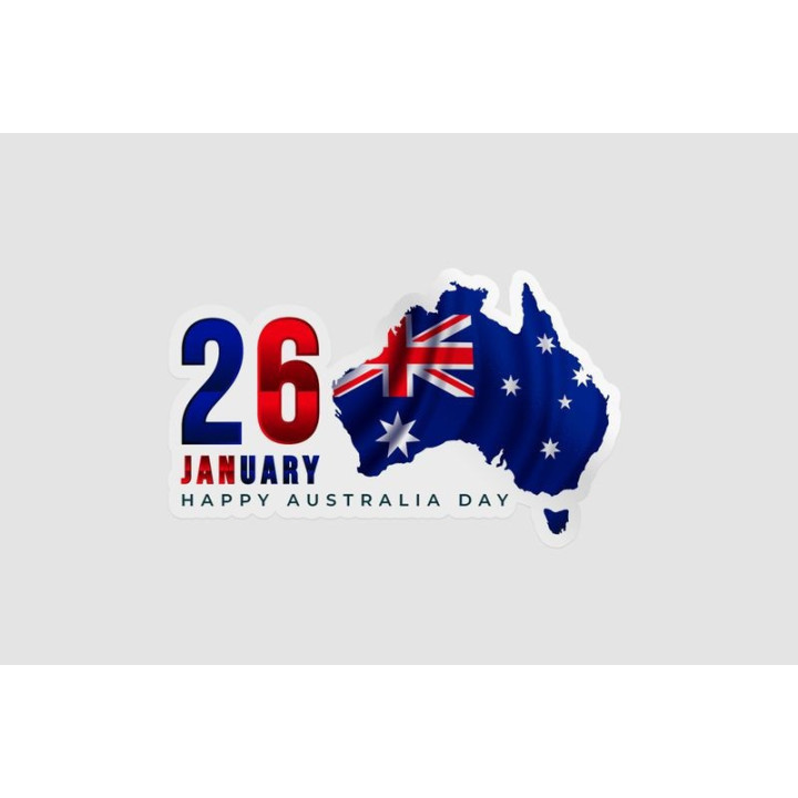 Australia Day Style 6 Sticker - DecalsHouse