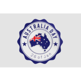 Australia Day With Flag Style 2 Sticker - DecalsHouse