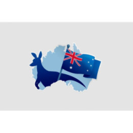 Australia Flag Style 12 Sticker - DecalsHouse