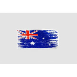 Australia Flag Style 19 Sticker - DecalsHouse
