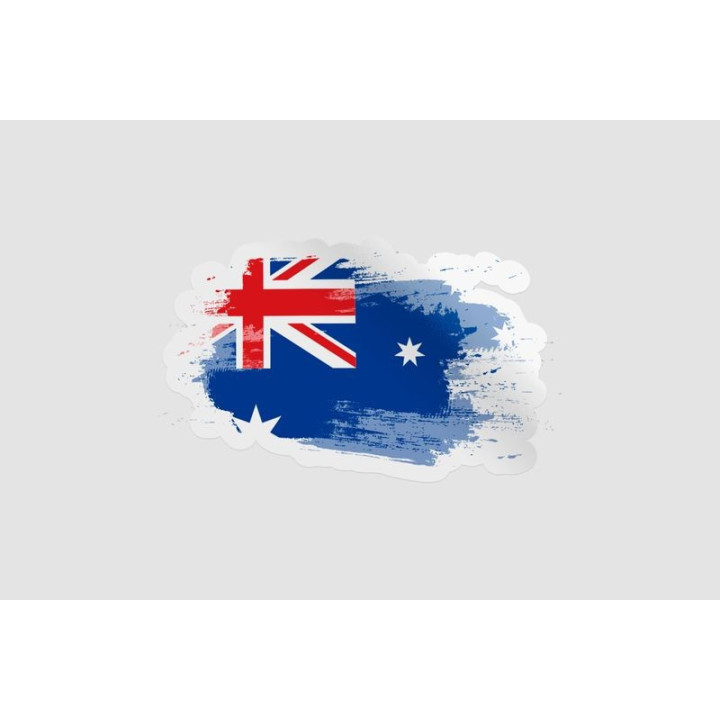 Australia Flag Style 20 Sticker - DecalsHouse