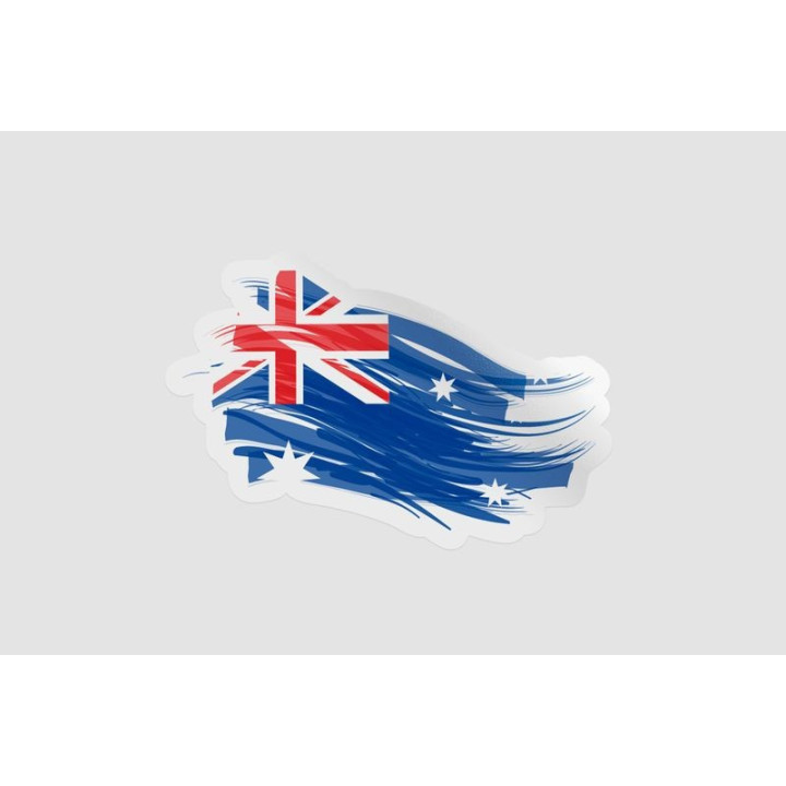 Australia Flag Style 22 Sticker - DecalsHouse