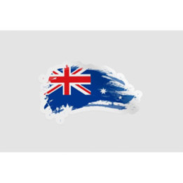 Australia Flag Style 23 Sticker - DecalsHouse