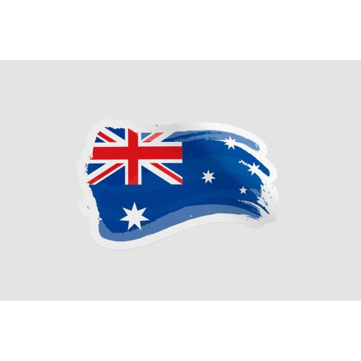 Australia Flag Style 25 Sticker - DecalsHouse