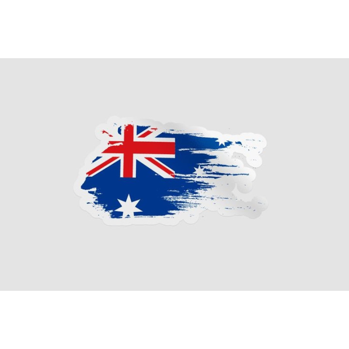 Australia Flag Style 27 Sticker - DecalsHouse