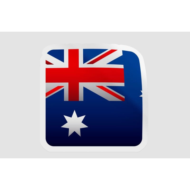 Australia Flag Style 32 Sticker - DecalsHouse