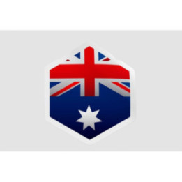 Australia Flag Style 33 Sticker - DecalsHouse
