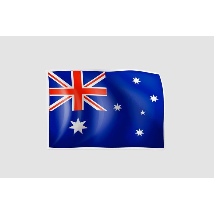 Australia Flag Style 6 Sticker - DecalsHouse