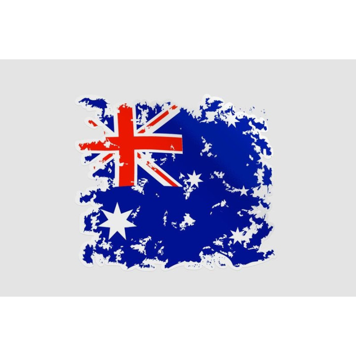Australia Flag Style 9 Sticker - DecalsHouse