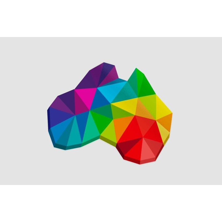Australia Map Style 16 Sticker - DecalsHouse