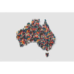 Australia Map Style 19 Sticker - DecalsHouse