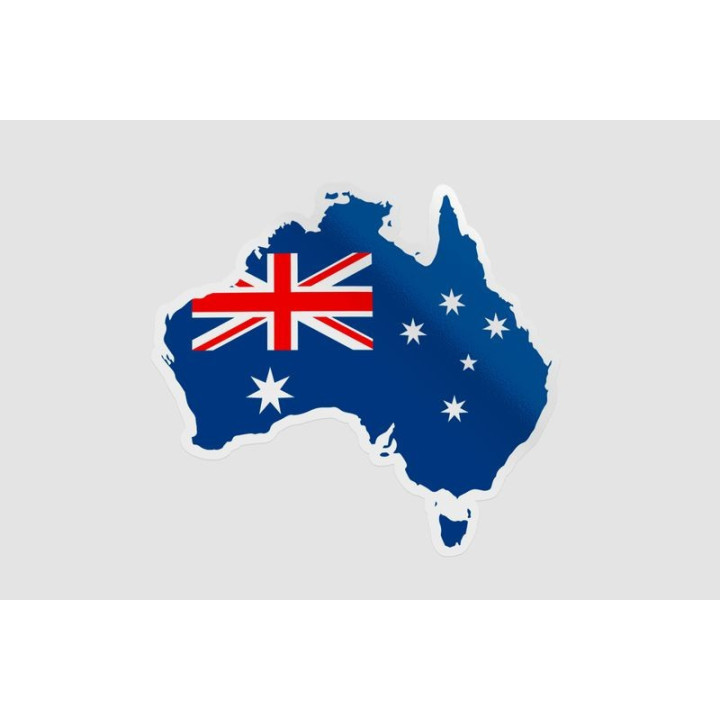 Australia Map Style 2 Sticker - DecalsHouse