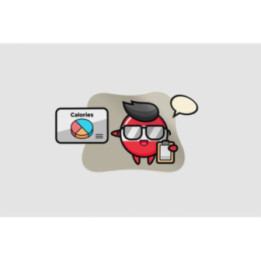 Austria Flag Badge Mascot As A Dietitian Sticker - DecalsHouse