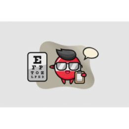 Austria Flag Badge Mascot As A Ophthalmology Sticker - DecalsHouse