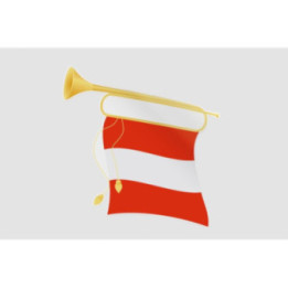 Austria Flag Style 17 Sticker - DecalsHouse
