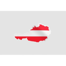 Austria Map Style 3 Sticker - DecalsHouse