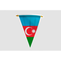 Azerbaijan Flag Style 14 Sticker - DecalsHouse