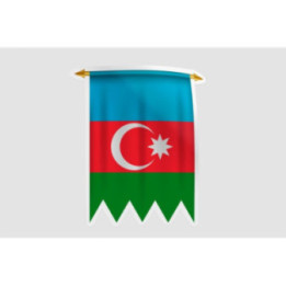 Azerbaijan Flag Style 16 Sticker - DecalsHouse