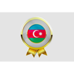 Azerbaijan Flag Style 23 Sticker - DecalsHouse