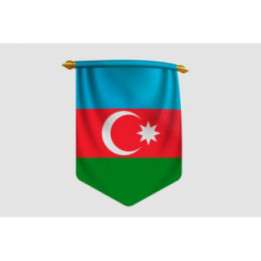 Azerbaijan Flag Style 6 Sticker - DecalsHouse
