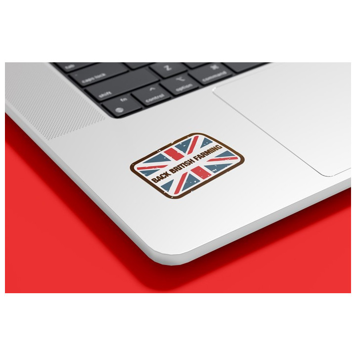 Back British Farming Sticker – Union Jack UK Agriculture Decal