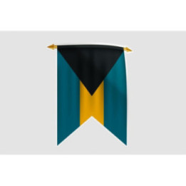 Bahamas Flag Style 13 Sticker - DecalsHouse
