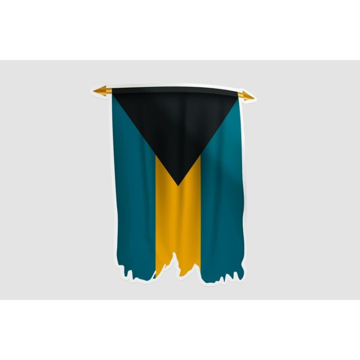 Bahamas Flag Style 20 Sticker - DecalsHouse