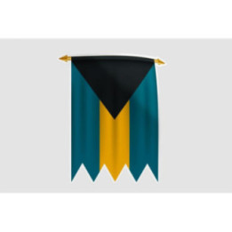 Bahamas Flag Style 21 Sticker - DecalsHouse