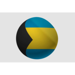 Bahamas Flag Style 3 Sticker - DecalsHouse