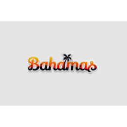 Bahamas Summer Holidays Beach Sign Symbol Sticker - DecalsHouse