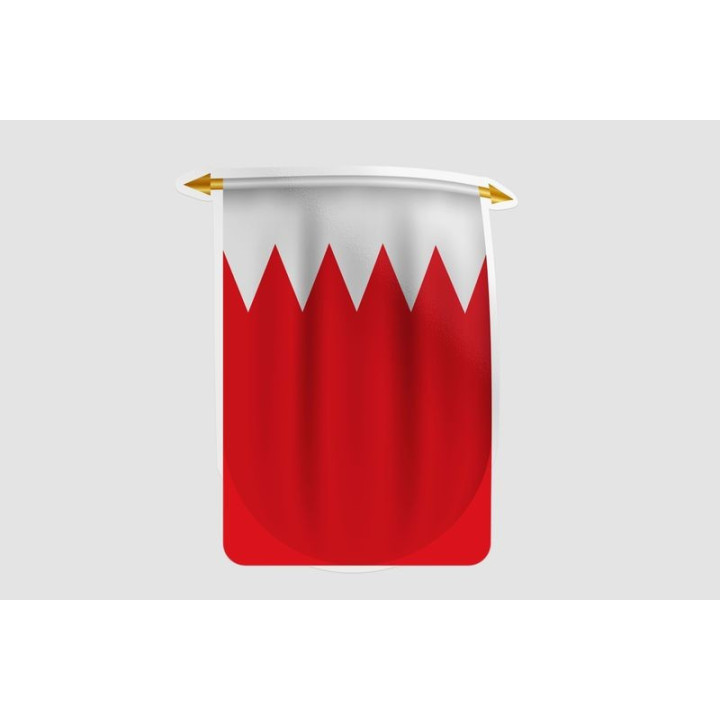Bahrain Flag Style 10 Sticker - DecalsHouse