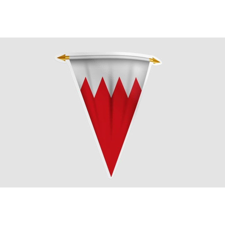 Bahrain Flag Style 11 Sticker - DecalsHouse