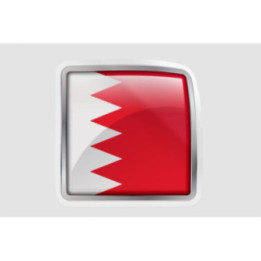 Bahrain Flag Style 15 Sticker - DecalsHouse