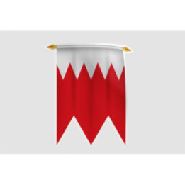 Bahrain Flag Style 7 Sticker - DecalsHouse
