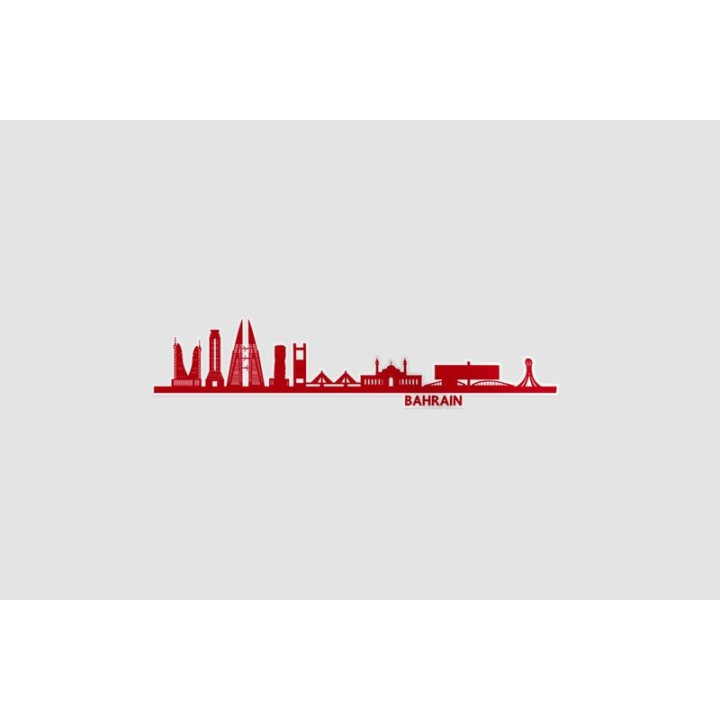 Bahrain Landmark Style 2 Sticker - DecalsHouse