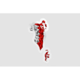 Bahrain Map Sticker - DecalsHouse