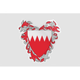 Bahrain National Emblem Style 2 Sticker - DecalsHouse