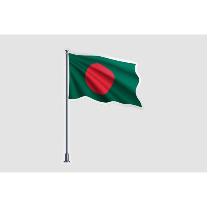 Bangladesh Flag Style 23 Sticker - DecalsHouse