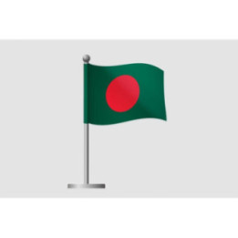 Bangladesh Flag Style 24 Sticker - DecalsHouse
