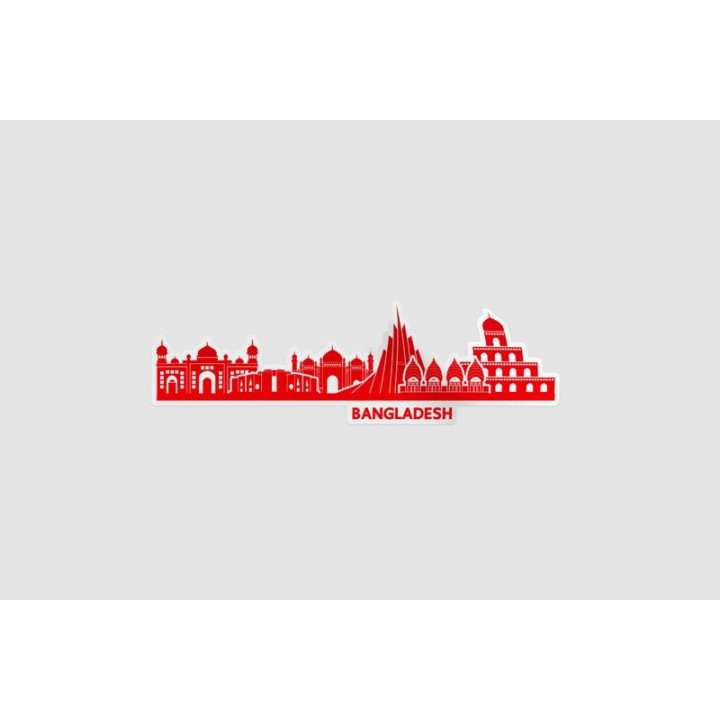 Bangladesh Landmark Style 3 Sticker - DecalsHouse