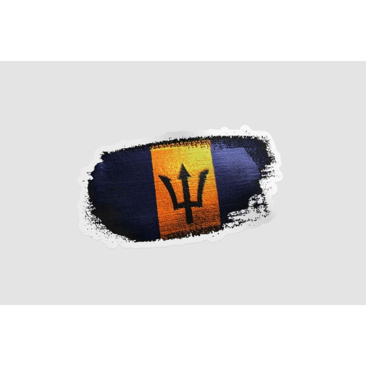 Barbados Flag Sticker - DecalsHouse